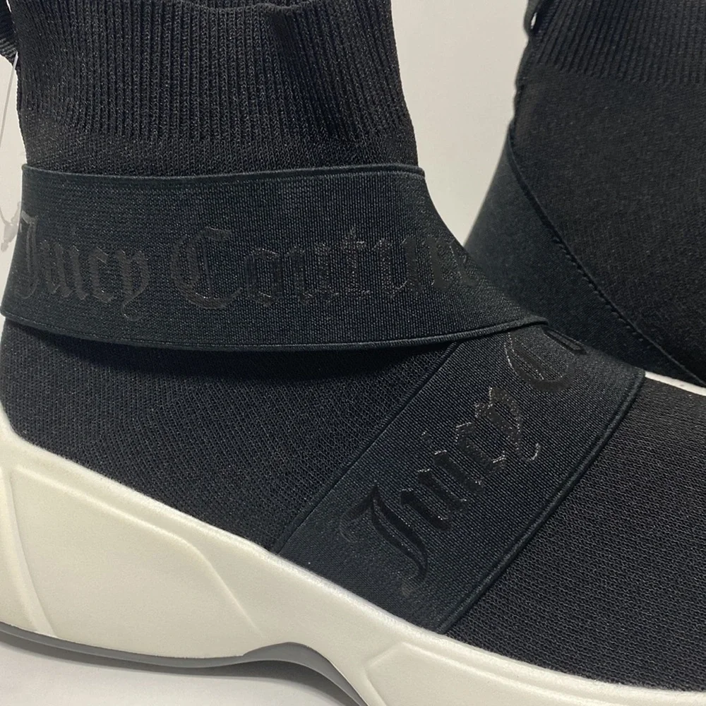 Juicy Couture Black NWOB Ariella Knit Sock Sneakers
